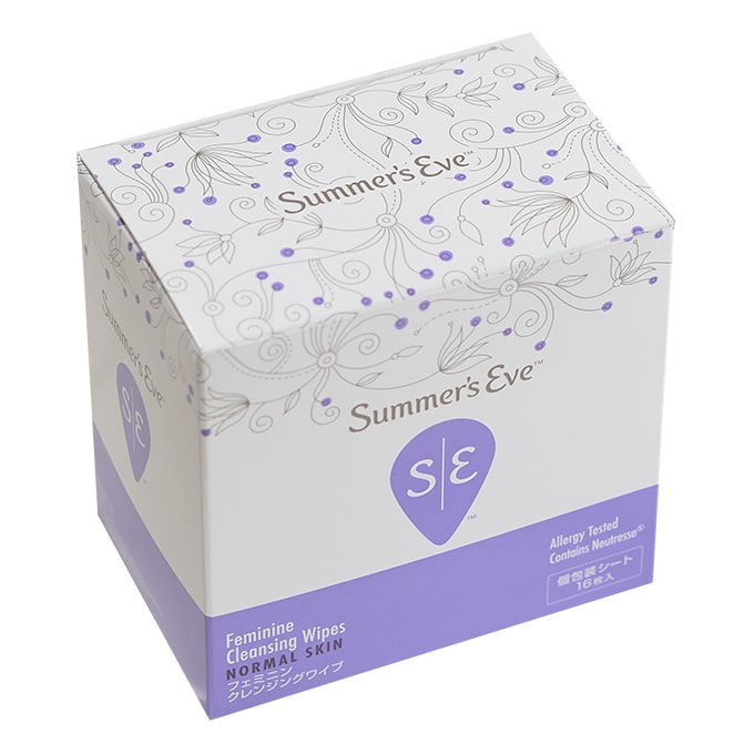 Summer's Eve<br>フェミニンクレンジングワイプ　ノーマルスキン　16枚