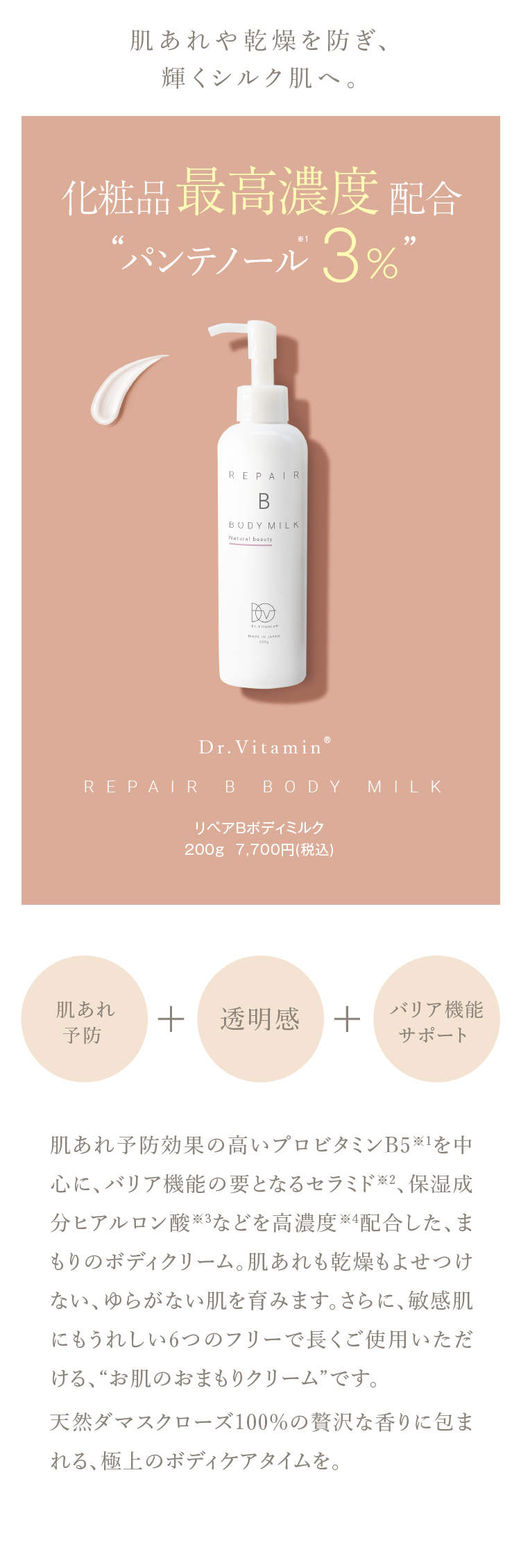 Dr.Vitamin ドクタービタミン リペアB ボディミルク – SSC